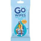 GO WIPES Toalettpapír, nedves, 10 db, GO WIPES "Comfort"