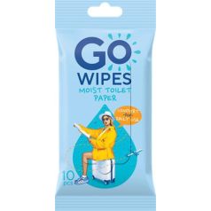   GO WIPES Toalettpapír, nedves, 10 db, GO WIPES "Comfort"