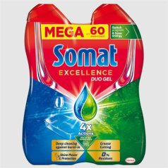   SOMAT Mosogatógép mosogatógél, duo, 2x540 ml, SOMAT "Excellence Grease Cutting"