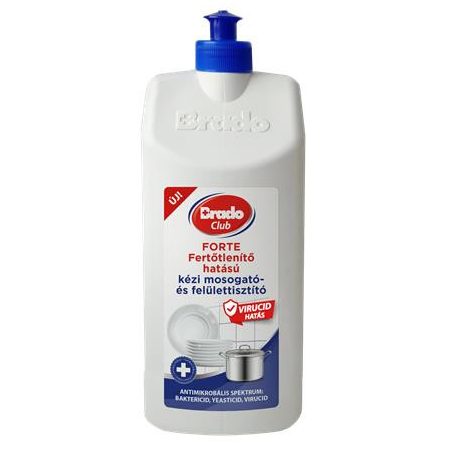 BRADO Fertőtlenítő mosogató- és felülettisztítószer, kézi, 1 l, BRADOCLUB "Forte"