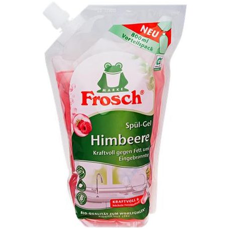 FROSCH Mosogatószer, utántöltő, 800 ml, FROSCH, málna