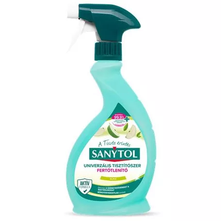 SANYTOL Általános tisztító- és fertőtlenítő spray, 500 ml, SANYTOL, alma