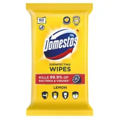   DOMESTOS Nedves törlőkendő, 60 db, DOMESTOS "citrus"