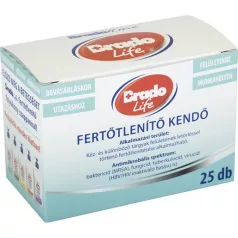BRADO Fertőtlenítő kendő, 25 db, BRADOLIFE