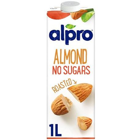 ALPRO Növényi ital, cukormentes, dobozos, 1l, ALPRO, pörkölt mandula