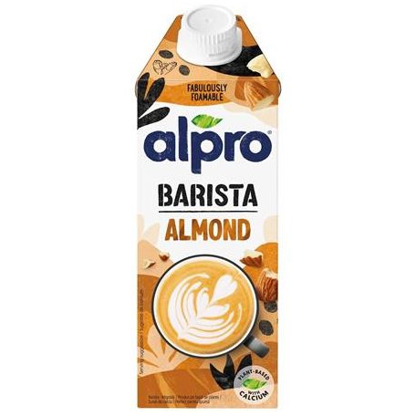 ALPRO Növényi ital, dobozos, 0,75 L, ALPRO "Barista", mandula
