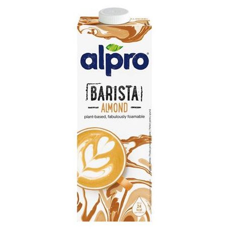 ALPRO Növényi ital, dobozos, 1 L, ALPRO "Barista", mandula