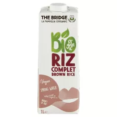   THE BRIDGE Növényi ital, bio, dobozos, 1 l, THE BRIDGE, barna rizs