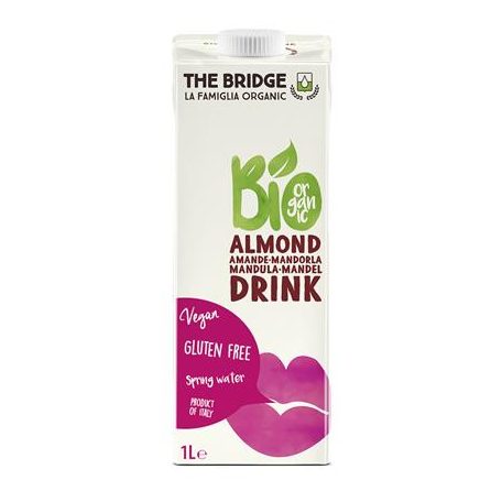 THE BRIDGE Növényi ital, bio, dobozos, 1 l, THE BRIDGE, mandula