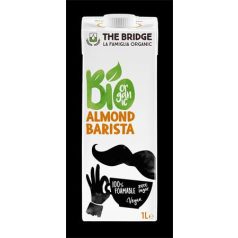   THE BRIDGE Növényi ital, cukormentes, bio, dobozos, 1 l, THE BRIDGE "Barista", mandula