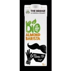   THE BRIDGE Növényi ital, cukormentes, bio, dobozos, 1 l, THE BRIDGE "Barista", mandula