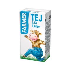 Tartós tej, dobozos, 1,5%, 1 l, FARMER