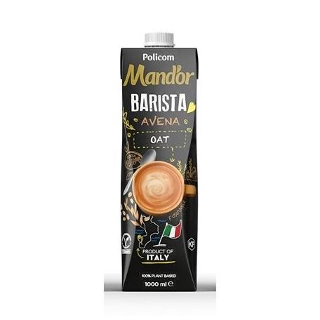 MAND'OR Növényi ital, dobozos, 1 l, MAND'OR "Prémium Barista", zab