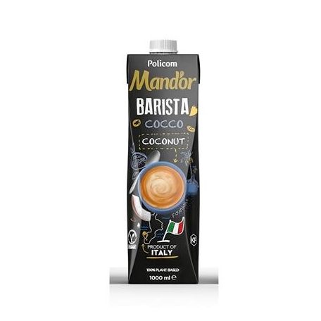 MAND'OR Növényi ital, dobozos, 1 l, MAND'OR "Prémium Barista", kókusz