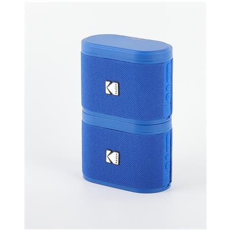 KODAK Hangszóró, hordozható, 5W, 2 db, KODAK "Soundbrix", kék
