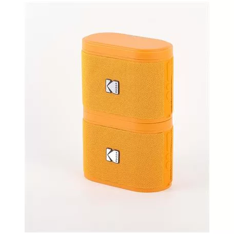 KODAK Hangszóró, hordozható, 5W, 2 db, KODAK "Soundbrix", narancssárga