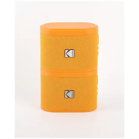 KODAK Hangszóró, hordozható, 5W, 2 db, KODAK "Soundbrix", narancssárga