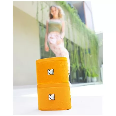 KODAK Hangszóró, hordozható, 5W, 2 db, KODAK "Soundbrix", narancssárga