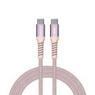 VERBATIM USB kábel, USB-C - USB-C, 1,2 m, 60W, mágneses, VERBATIM, rózsaszín