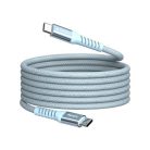 VERBATIM USB kábel, USB-C - USB-C, 1,2 m, 100W, mágneses, VERBATIM, kék