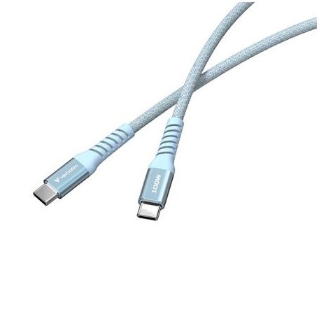 VERBATIM USB kábel, USB-C - USB-C, 1,2 m, 100W, mágneses, VERBATIM, kék