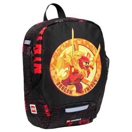 LEGO Hátizsák, ovis, LEGO "Ninjago Dragon Energy", fekete-mintás