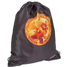   LEGO Tornazsák, LEGO "Ninjago Dragon Energy", fekete-mintás