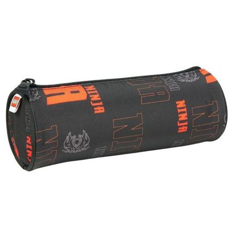 LEGO Tolltartó, henger alakú, cipzáras, LEGO "Ninjago Dragon Energy", fekete-mintás