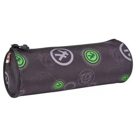 LEGO Tolltartó, henger alakú, cipzáras, LEGO "Ninjago Master of Energy", fekete-mintás