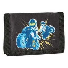   LEGO Pénztárca, tépőzáras, LEGO "City Race", fekete-mintás