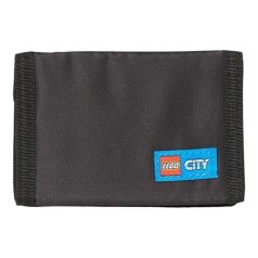   LEGO Pénztárca, tépőzáras, LEGO "City Race", fekete-mintás