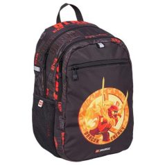   LEGO Hátizsák, dupla rekeszes, LEGO "Ninjago Dragon Energy", fekete-mintás