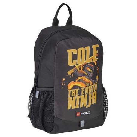 LEGO Hátizsák, közepes, LEGO "Ninjago Cole", fekete-mintás