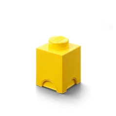 LEGO Tárolódoboz, szögletes, LEGO, sárga