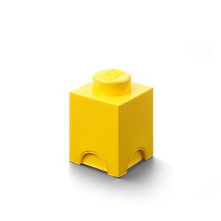 LEGO Tárolódoboz, szögletes, LEGO, sárga