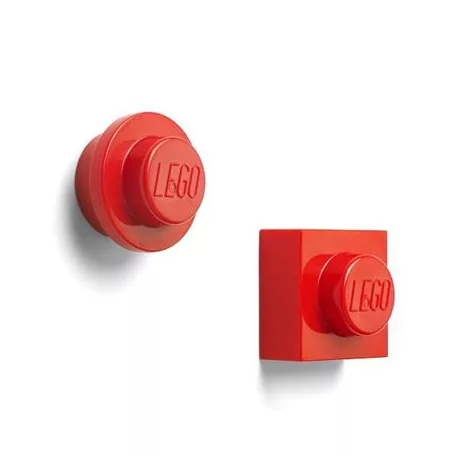 LEGO Mágnes, 2 különböző forma, LEGO, piros