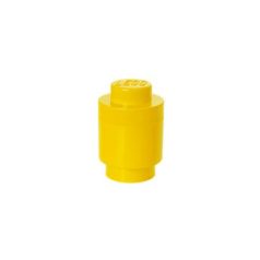 LEGO Tárolódoboz, henger, LEGO, sárga