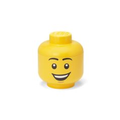LEGO Tárolódoboz, fej, kicsi, LEGO, Happy Boy