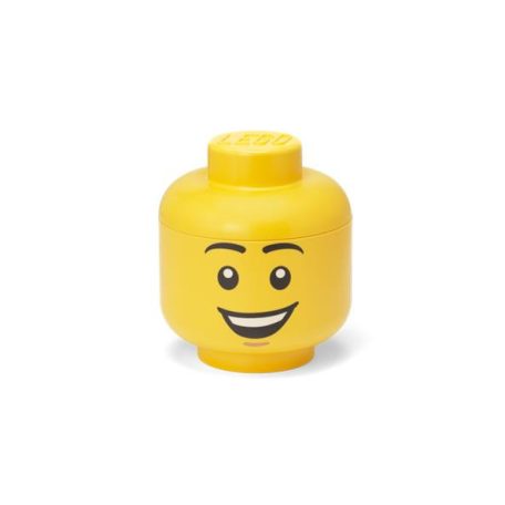 LEGO Tárolódoboz, fej, kicsi, LEGO, Happy Boy