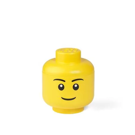 LEGO Tárolódoboz, fej, kicsi, LEGO, Boy