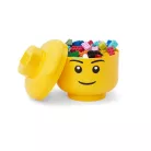 LEGO Tárolódoboz, fej, kicsi, LEGO, Boy