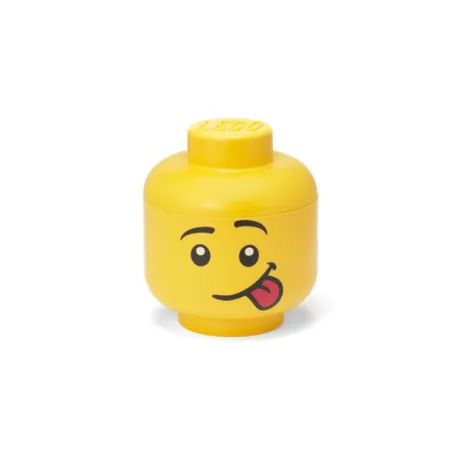 LEGO Tárolódoboz, fej, kicsi, LEGO, Silly