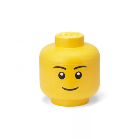 LEGO Tárolódoboz, fej, nagy, LEGO, Boy