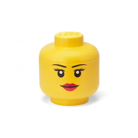 LEGO Tárolódoboz, fej, nagy, LEGO, Girl