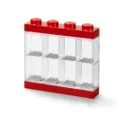 LEGO Gyűjtődoboz, minifiguráknak, 8 rekesz, LEGO, piros