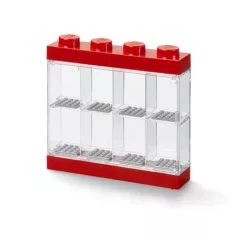 LEGO Gyűjtődoboz, minifiguráknak, 8 rekesz, LEGO, piros