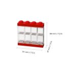 LEGO Gyűjtődoboz, minifiguráknak, 8 rekesz, LEGO, piros