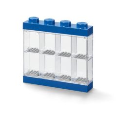 LEGO Gyűjtődoboz, minifiguráknak, 8 rekesz, LEGO, kék