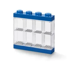 LEGO Gyűjtődoboz, minifiguráknak, 8 rekesz, LEGO, kék