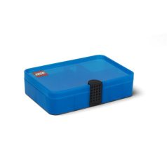 LEGO Tárolódoboz, rekeszes, LEGO, kék